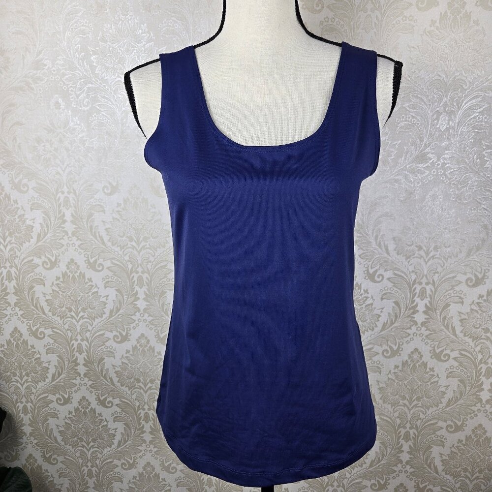Chico's Size 1 (US Small) Cornflower Blue Sleeveless Tank Top